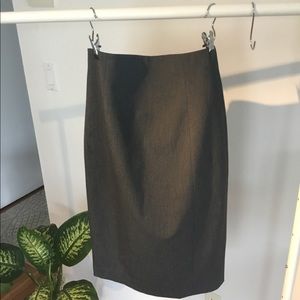Express High Waist Pencil Skirt in CharcoalGrey